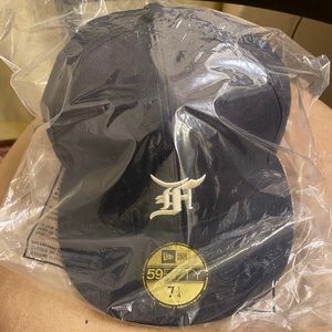 Brand new fear of god hat 7 1/4 navy